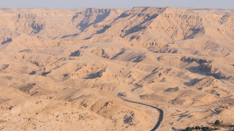 Panoramic view of the Valley of the Kings