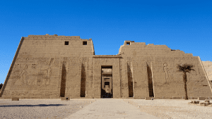 Front of the Temple at medinet habu